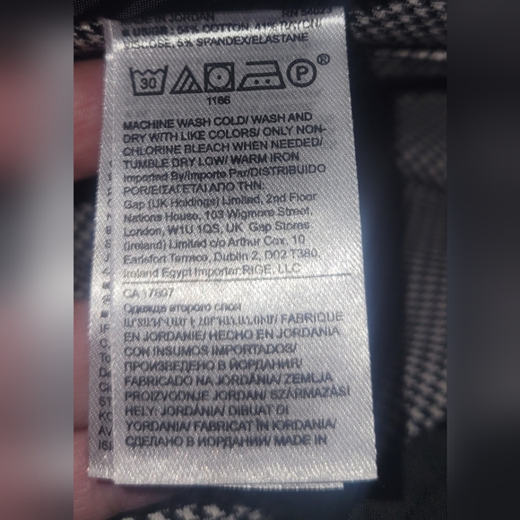 Banana Republic Sloan Straight Leg Full Length Houndstooth Pants Sz 6 Petite New - Picture 7 of 9